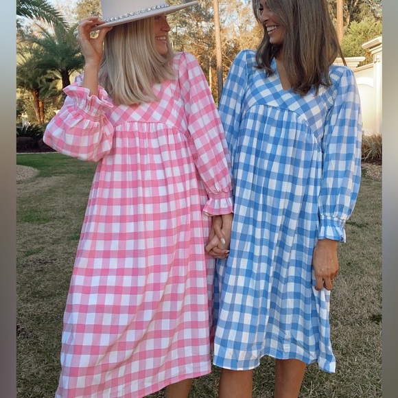 Entro All Mine Pink and White Midi Dress - Picture 11 of 11